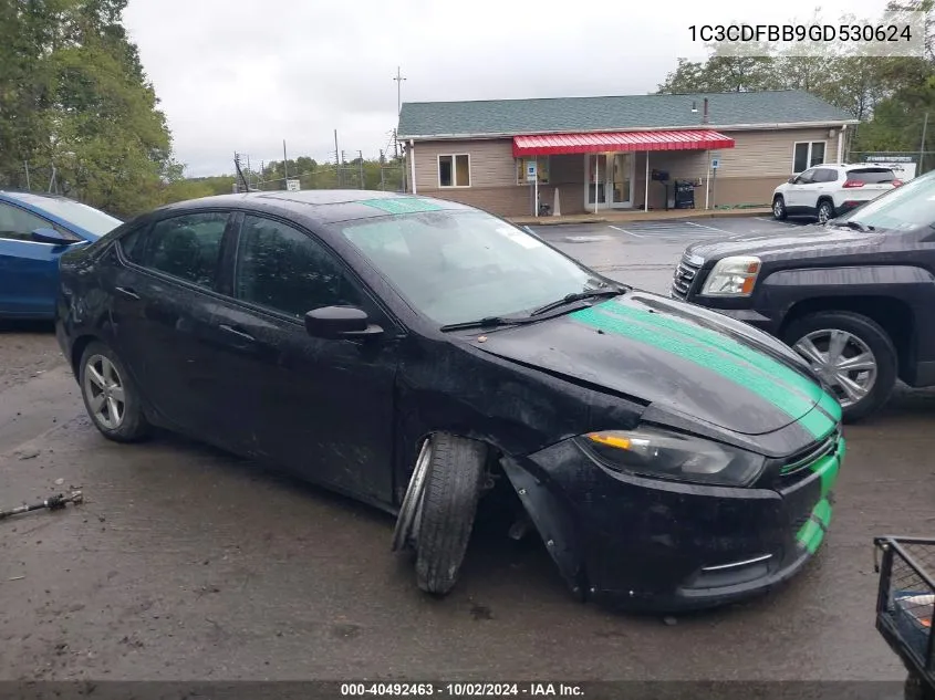 2016 Dodge Dart Sxt VIN: 1C3CDFBB9GD530624 Lot: 40492463