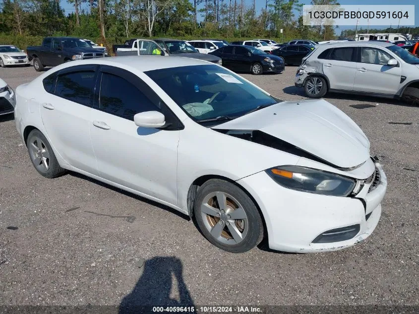 2016 Dodge Dart Sxt VIN: 1C3CDFBB0GD591604 Lot: 40596415