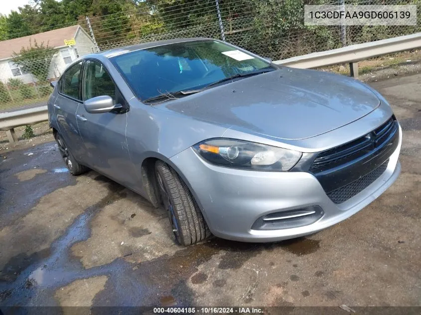 1C3CDFAA9GD606139 2016 Dodge Dart Se