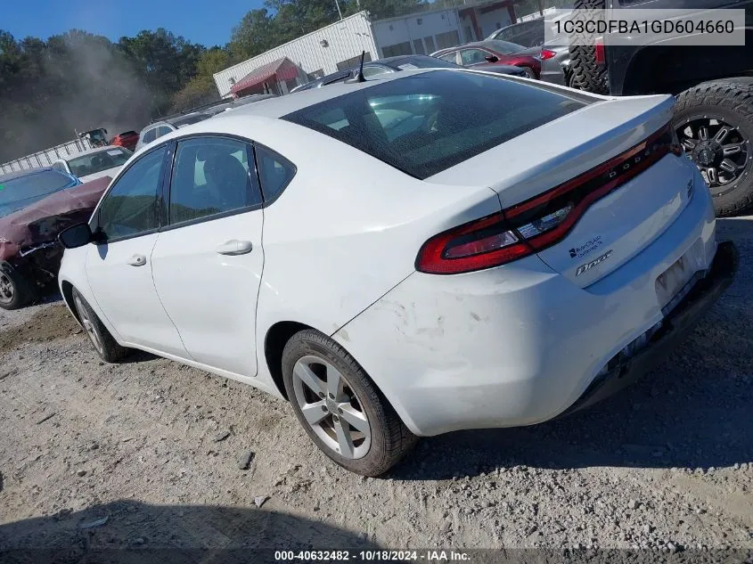 1C3CDFBA1GD604660 2016 Dodge Dart Sxt