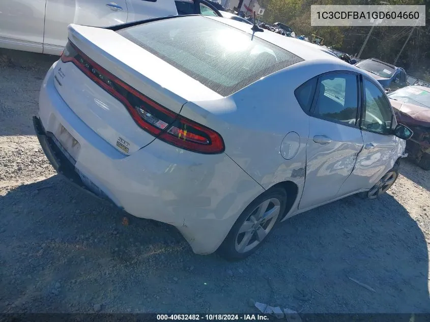 1C3CDFBA1GD604660 2016 Dodge Dart Sxt