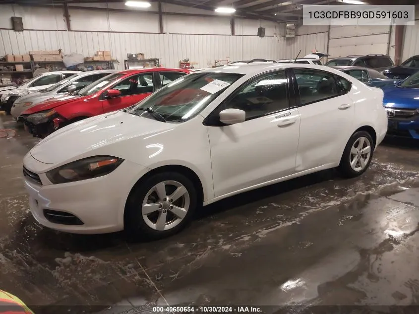 2016 Dodge Dart Sxt VIN: 1C3CDFBB9GD591603 Lot: 40650654