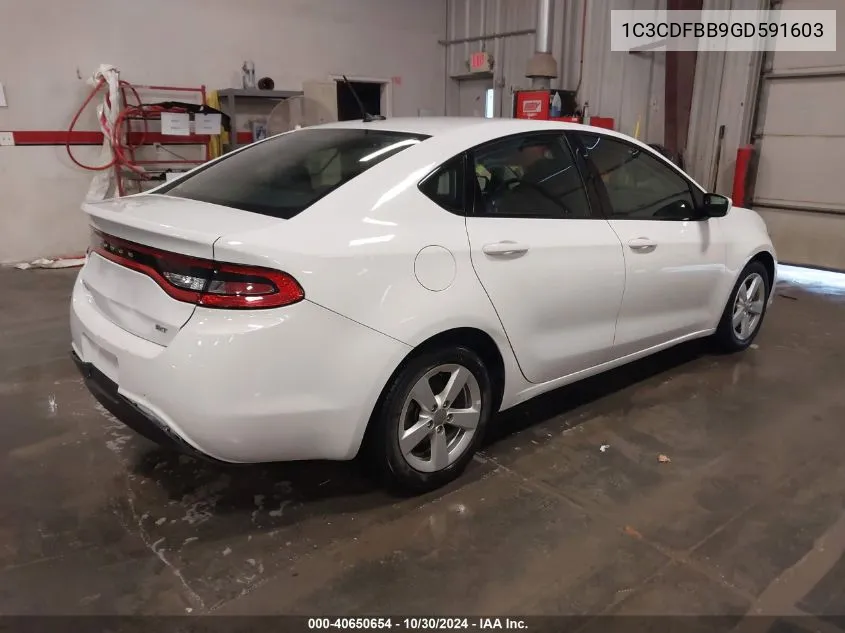 2016 Dodge Dart Sxt VIN: 1C3CDFBB9GD591603 Lot: 40650654