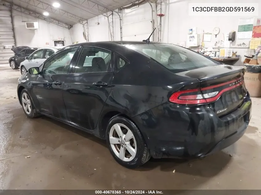 1C3CDFBB2GD591569 2016 Dodge Dart Sxt