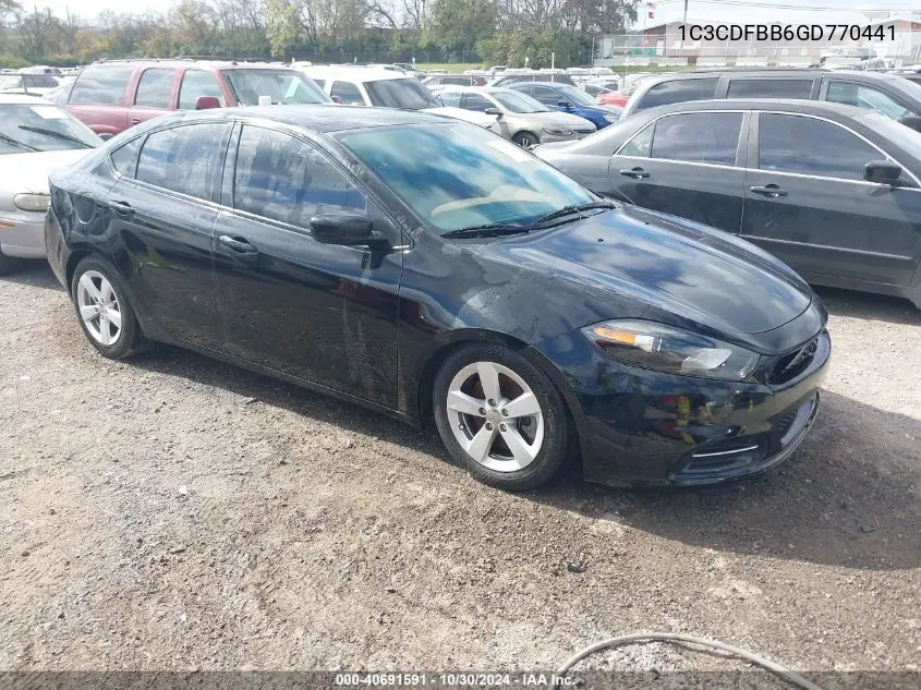 2016 Dodge Dart Sxt VIN: 1C3CDFBB6GD770441 Lot: 40691591