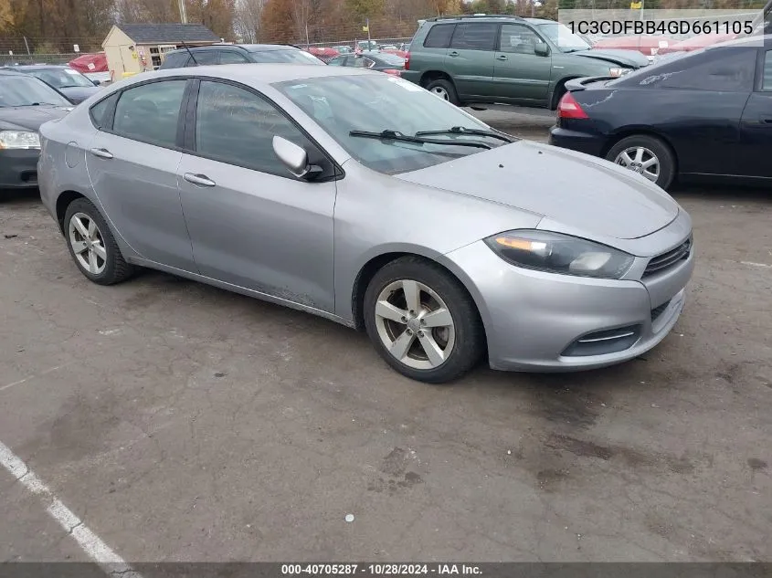 2016 Dodge Dart Sxt VIN: 1C3CDFBB4GD661105 Lot: 40705287