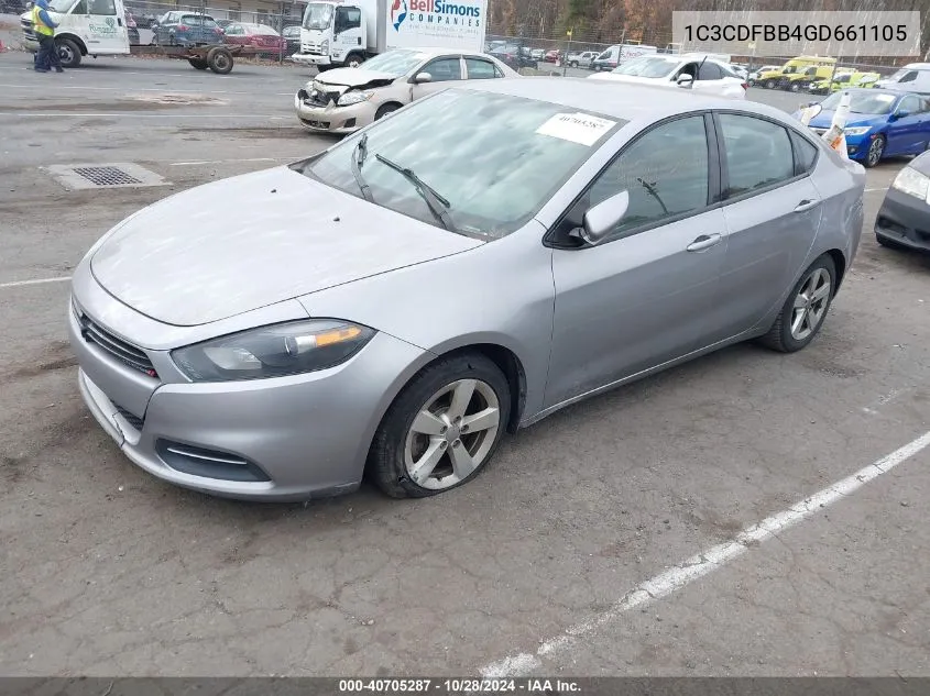 2016 Dodge Dart Sxt VIN: 1C3CDFBB4GD661105 Lot: 40705287