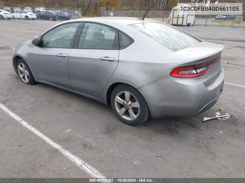 1C3CDFBB4GD661105 2016 Dodge Dart Sxt