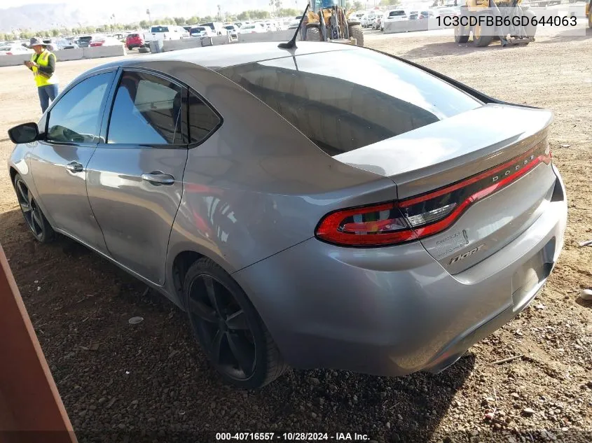 1C3CDFBB6GD644063 2016 Dodge Dart Sxt