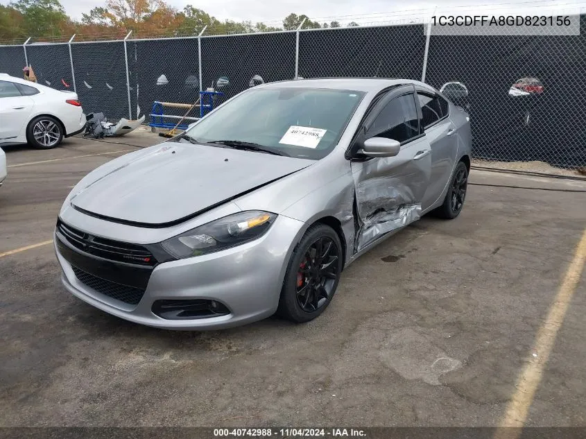 2016 Dodge Dart Sxt Sport Rallye VIN: 1C3CDFFA8GD823156 Lot: 40742988