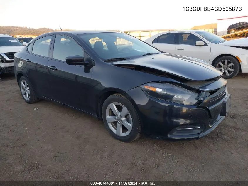 2016 Dodge Dart Sxt VIN: 1C3CDFBB4GD505873 Lot: 40744891