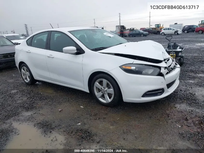 2016 Dodge Dart Sxt VIN: 1C3CDFBB4GD613717 Lot: 40849395