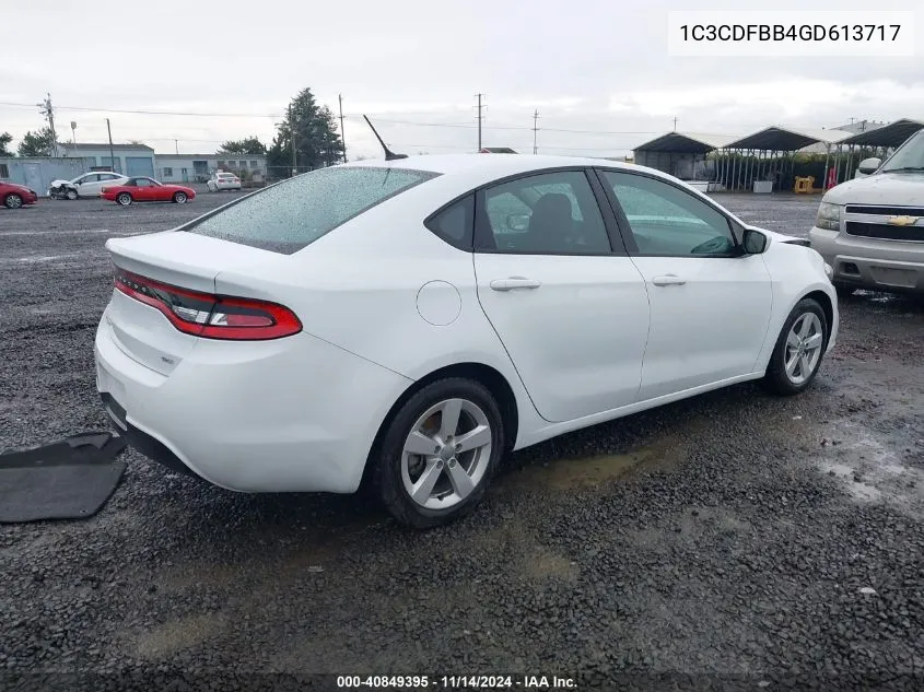 2016 Dodge Dart Sxt VIN: 1C3CDFBB4GD613717 Lot: 40849395