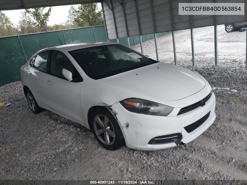 2016 Dodge Dart Sxt VIN: 1C3CDFBB4GD563854 Lot: 40901243