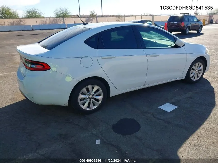 1C3CDFDH8GD541535 2016 Dodge Dart Aero