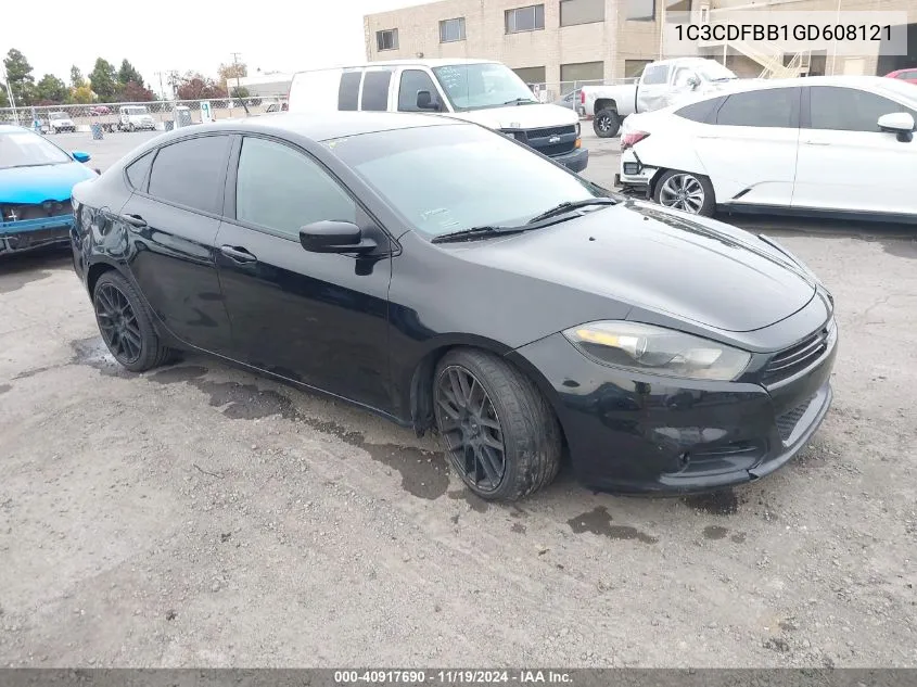 2016 Dodge Dart Sxt VIN: 1C3CDFBB1GD608121 Lot: 40917690