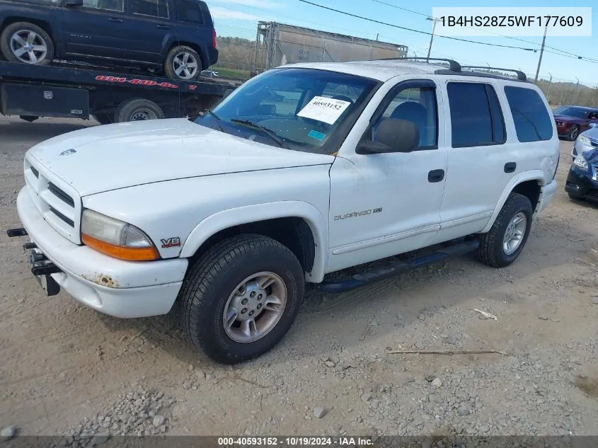 1B4HS28Z5WF177609 1998 Dodge Durango Slt