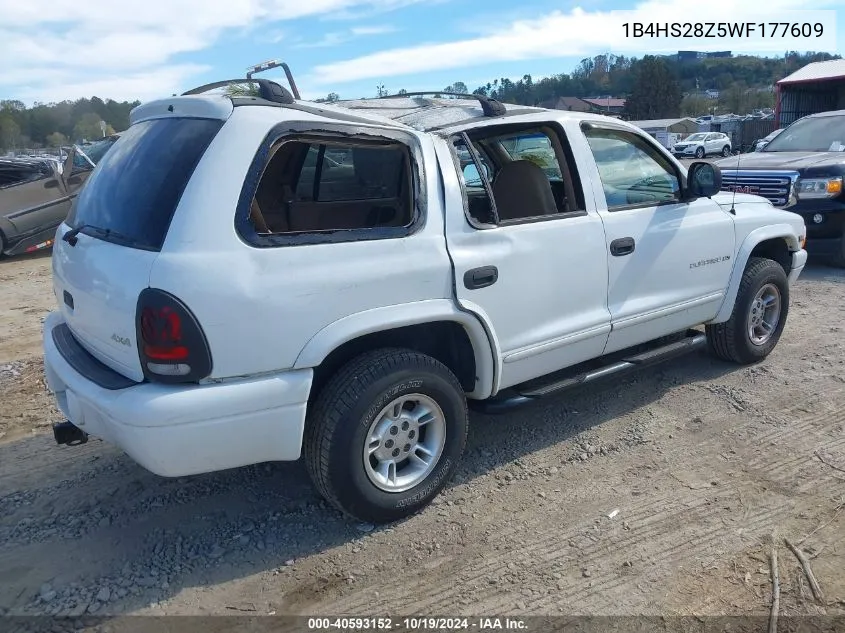 1B4HS28Z5WF177609 1998 Dodge Durango Slt