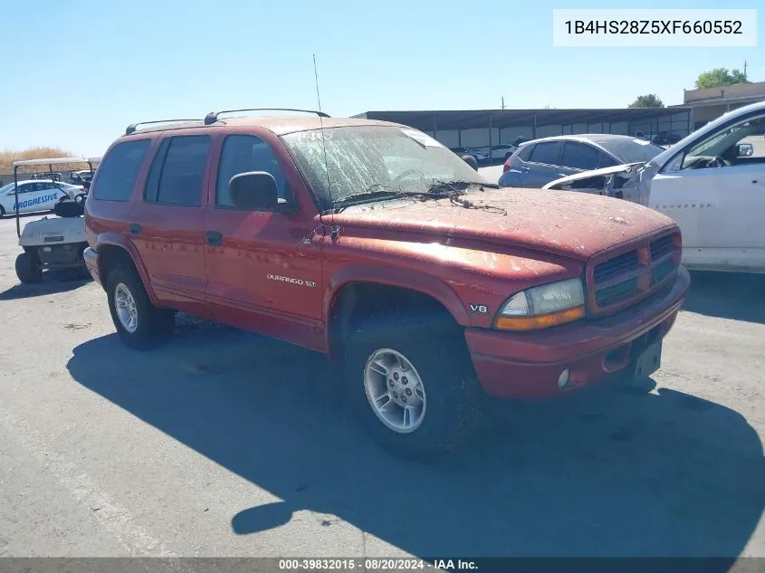 1999 Dodge Durango VIN: 1B4HS28Z5XF660552 Lot: 39832015