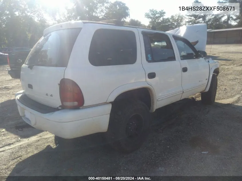 1B4HS28ZXXF508671 1999 Dodge Durango