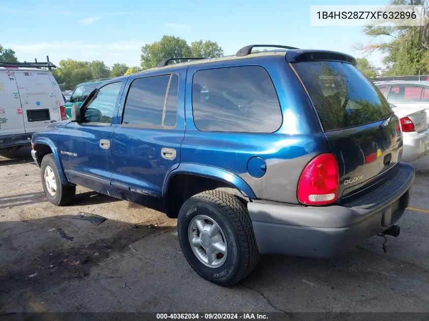 1B4HS28Z7XF632896 1999 Dodge Durango