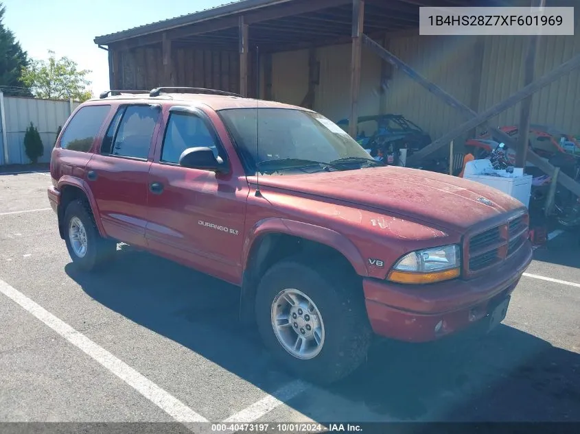 1999 Dodge Durango VIN: 1B4HS28Z7XF601969 Lot: 40473197