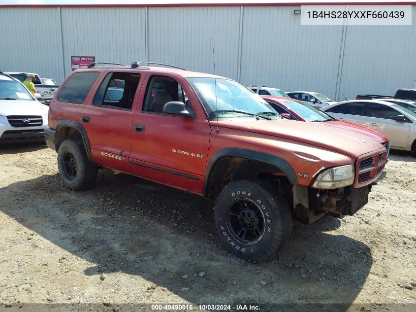 1999 Dodge Durango VIN: 1B4HS28YXXF660439 Lot: 40490016