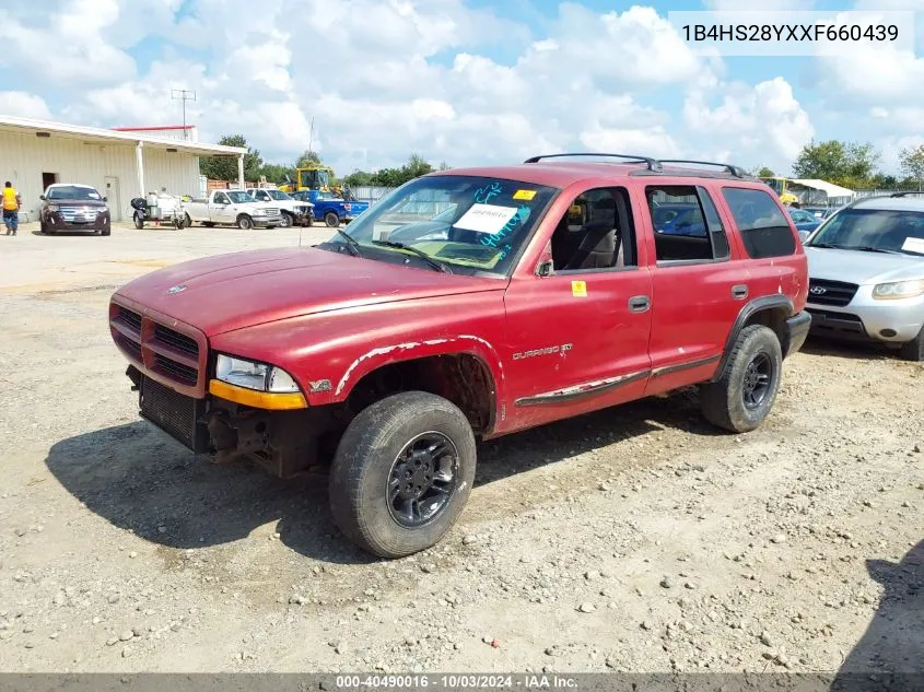 1B4HS28YXXF660439 1999 Dodge Durango