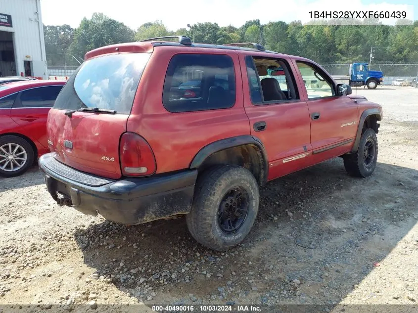 1B4HS28YXXF660439 1999 Dodge Durango