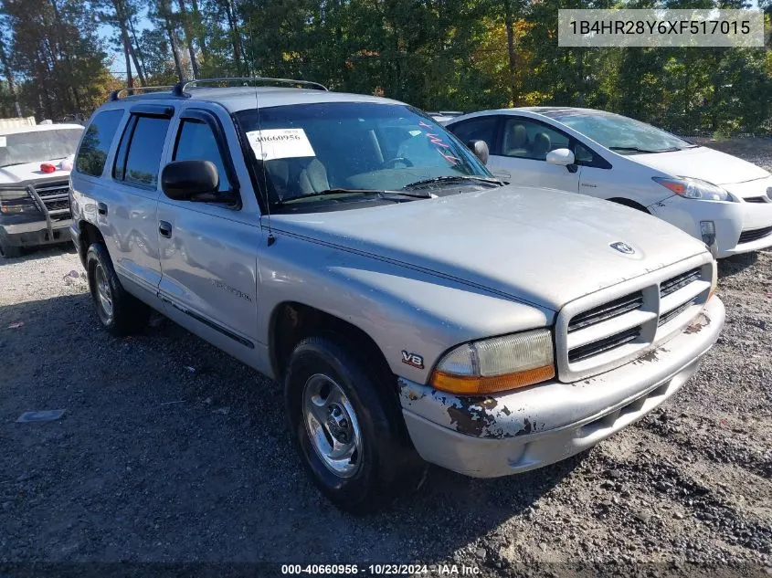 1999 Dodge Durango VIN: 1B4HR28Y6XF517015 Lot: 40660956