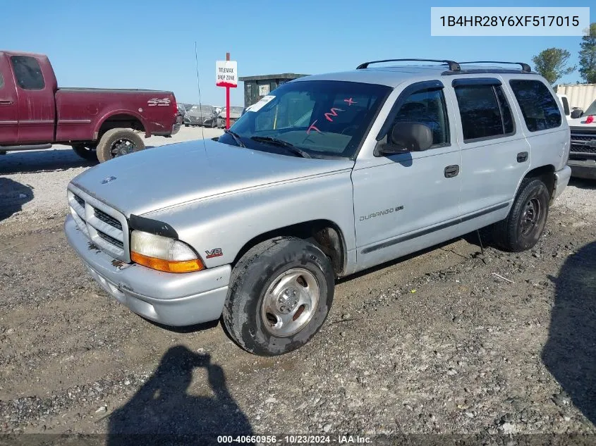 1999 Dodge Durango VIN: 1B4HR28Y6XF517015 Lot: 40660956