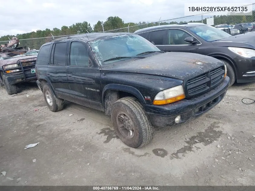 1999 Dodge Durango VIN: 1B4HS28Y5XF652135 Lot: 40756769