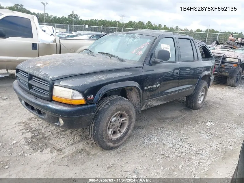 1999 Dodge Durango VIN: 1B4HS28Y5XF652135 Lot: 40756769