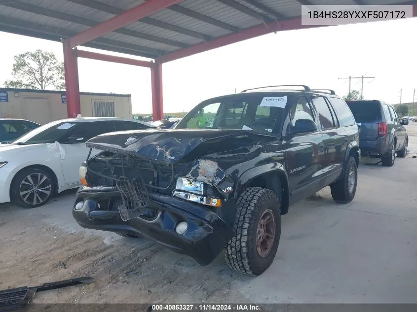 1999 Dodge Durango VIN: 1B4HS28YXXF507172 Lot: 40853327