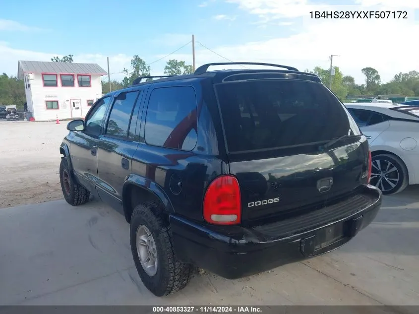 1999 Dodge Durango VIN: 1B4HS28YXXF507172 Lot: 40853327