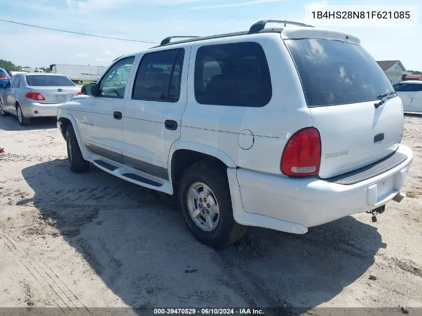 2001 Dodge Durango VIN: 1B4HS28N81F621085 Lot: 39470529