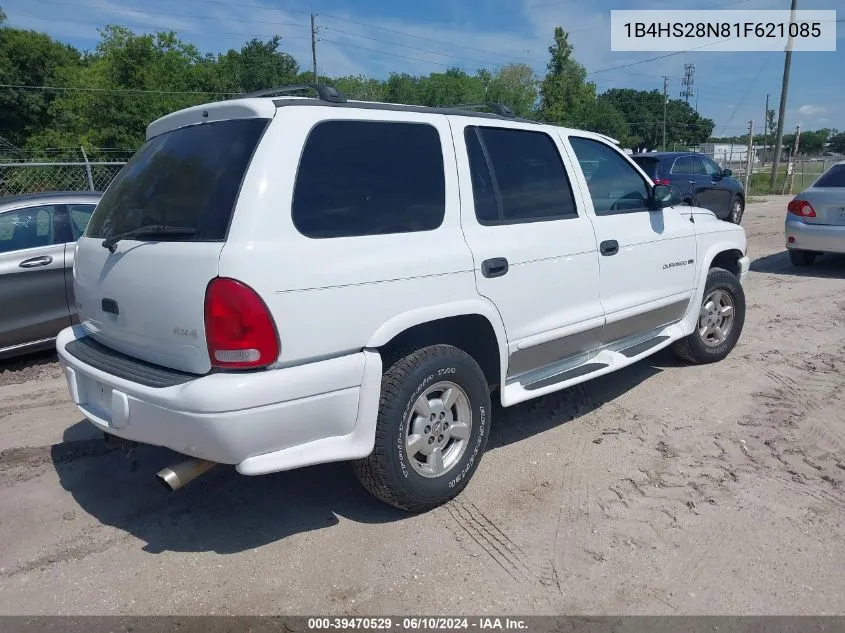 2001 Dodge Durango VIN: 1B4HS28N81F621085 Lot: 39470529