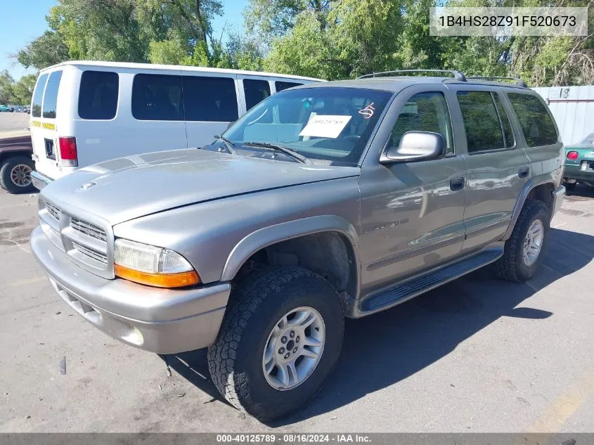 2001 Dodge Durango Slt VIN: 1B4HS28Z91F520673 Lot: 40125789