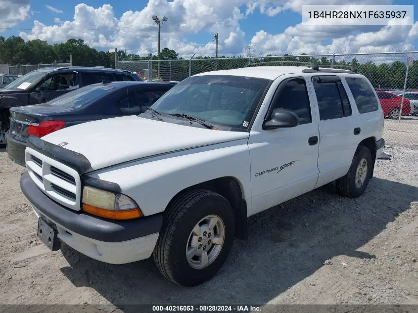 2001 Dodge Durango VIN: 1B4HR28NX1F635937 Lot: 40216053