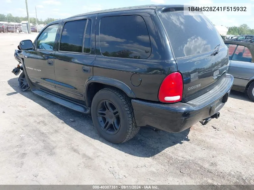 2001 Dodge Durango Slt VIN: 1B4HS28Z41F515932 Lot: 40307351