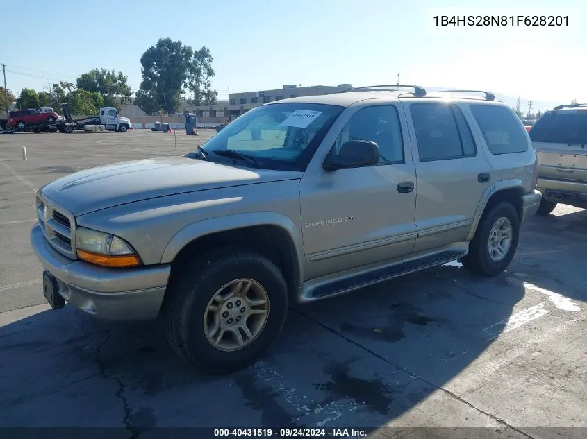 1B4HS28N81F628201 2001 Dodge Durango