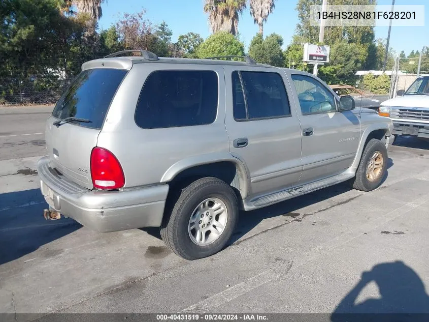 1B4HS28N81F628201 2001 Dodge Durango