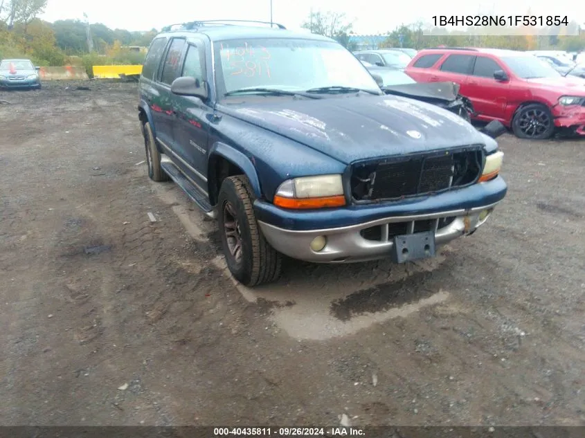 2001 Dodge Durango VIN: 1B4HS28N61F531854 Lot: 40435811