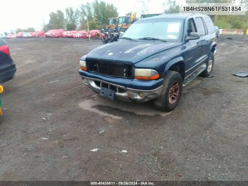 2001 Dodge Durango VIN: 1B4HS28N61F531854 Lot: 40435811