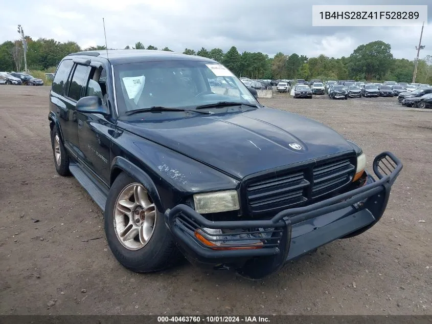 2001 Dodge Durango Slt VIN: 1B4HS28Z41F528289 Lot: 40463760