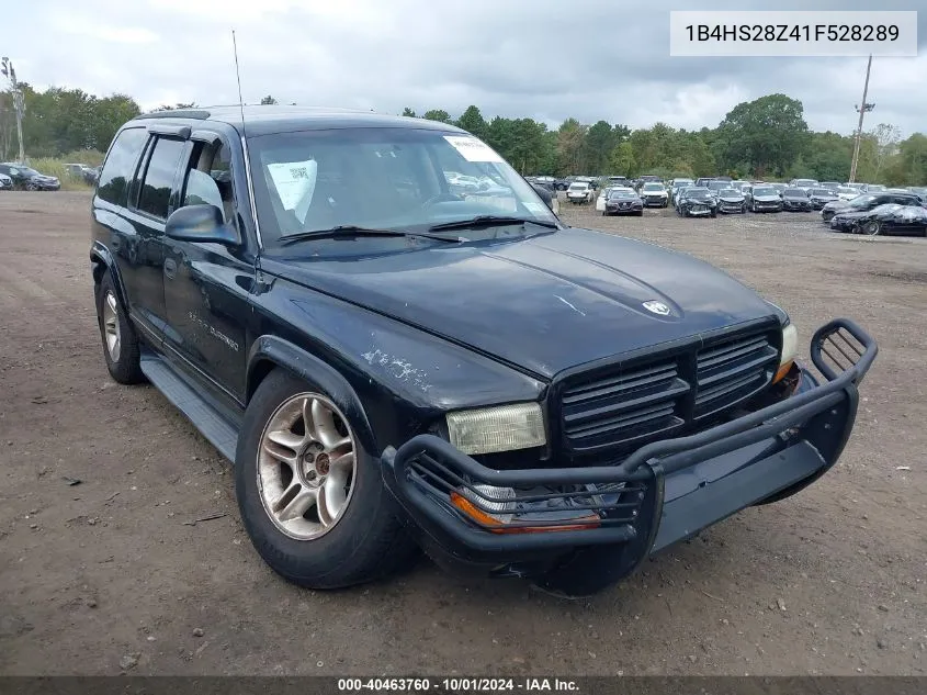 2001 Dodge Durango Slt VIN: 1B4HS28Z41F528289 Lot: 40463760