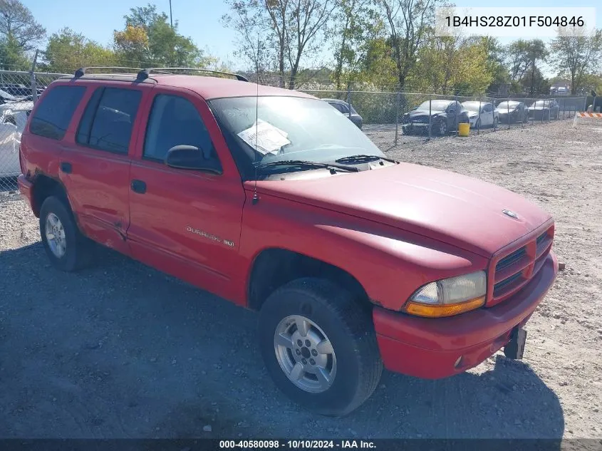 2001 Dodge Durango R/T VIN: 1B4HS28Z01F504846 Lot: 40580098