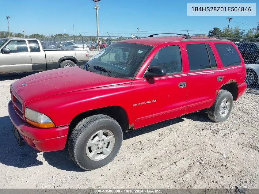 2001 Dodge Durango R/T VIN: 1B4HS28Z01F504846 Lot: 40580098