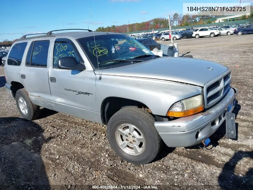 2001 Dodge Durango VIN: 1B4HS28N71F632725 Lot: 40825854