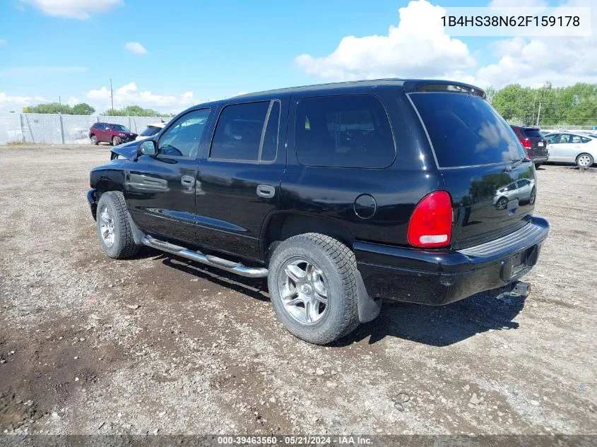 1B4HS38N62F159178 2002 Dodge Durango Sport